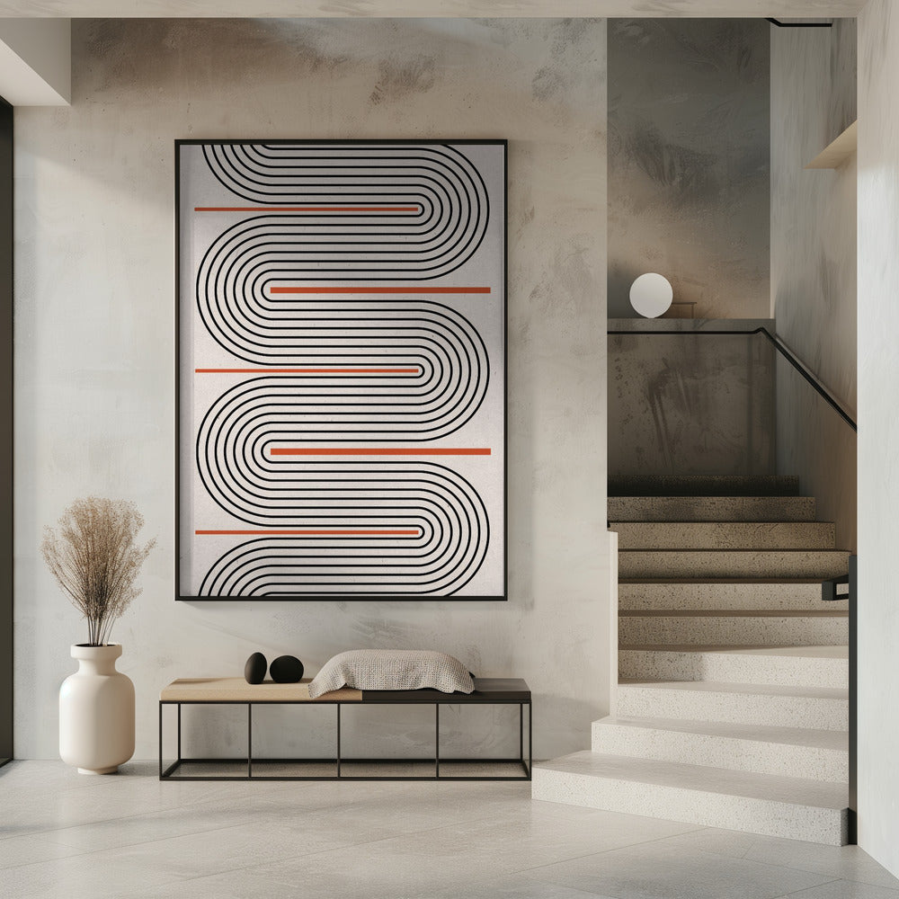 Geschwungene Rhythmuslinien | Poster