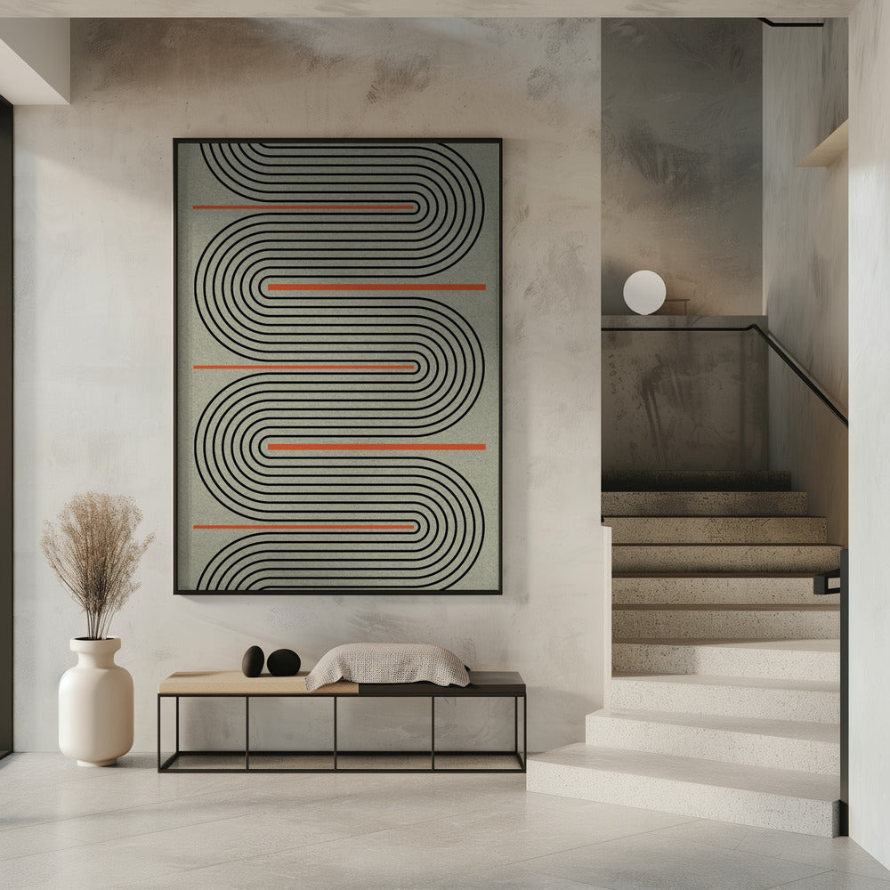 Geschwungene Wege | Poster