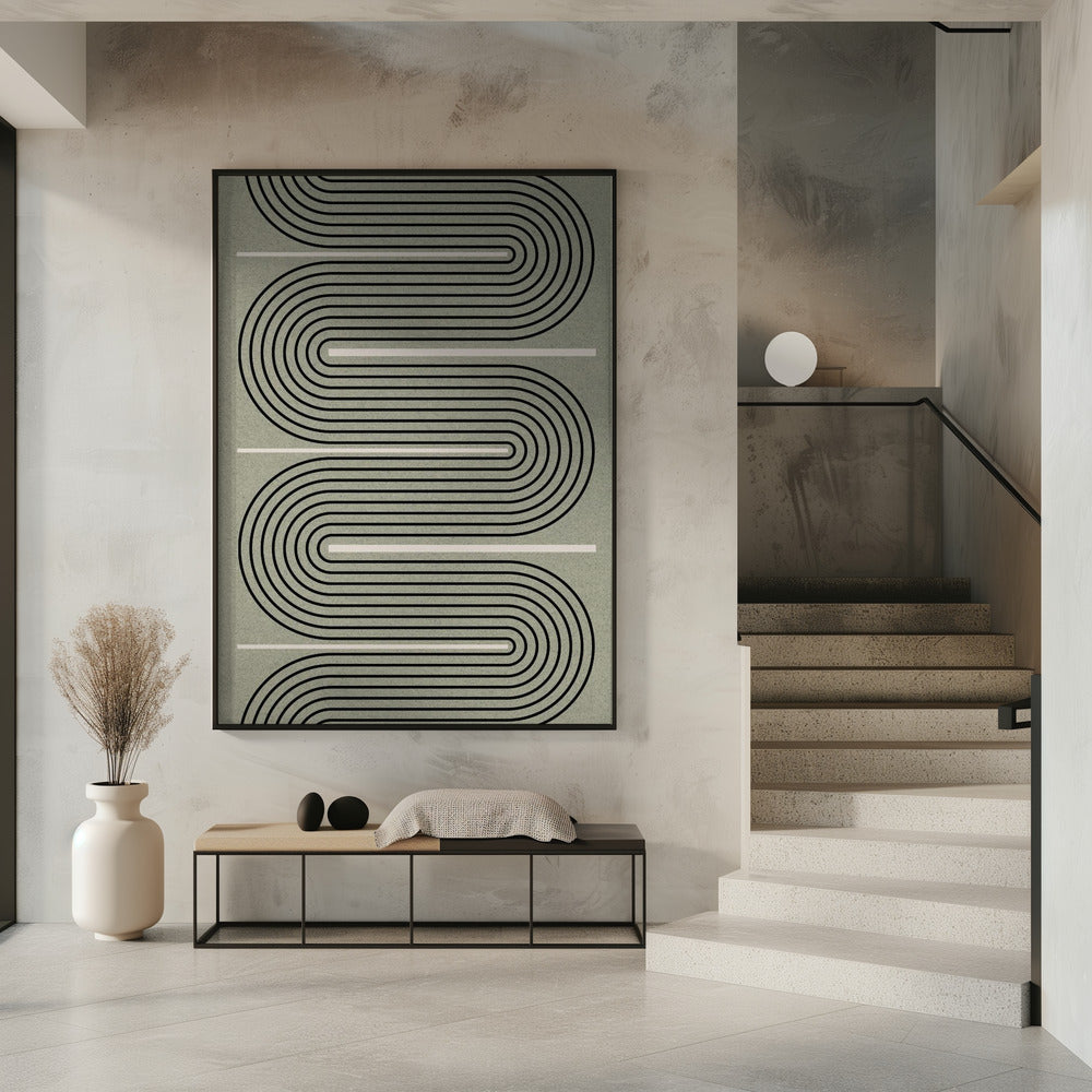 Geschwungene Wege | Poster