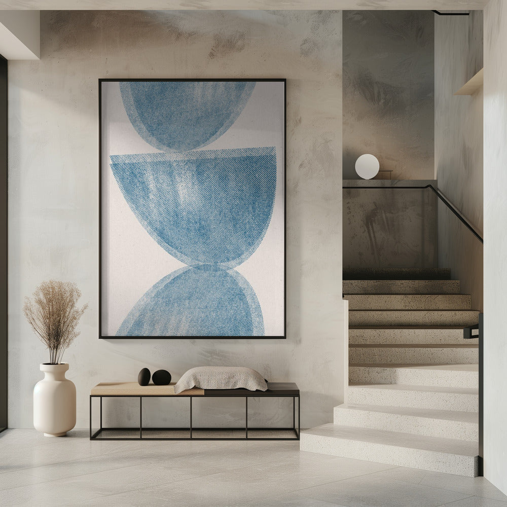 Blue Sphere Balance | Poster