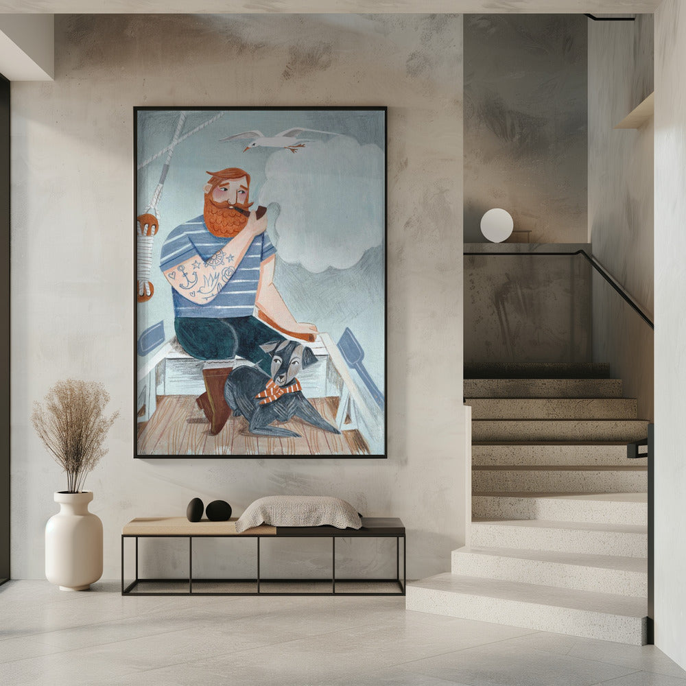 Skipper und Hund | Poster