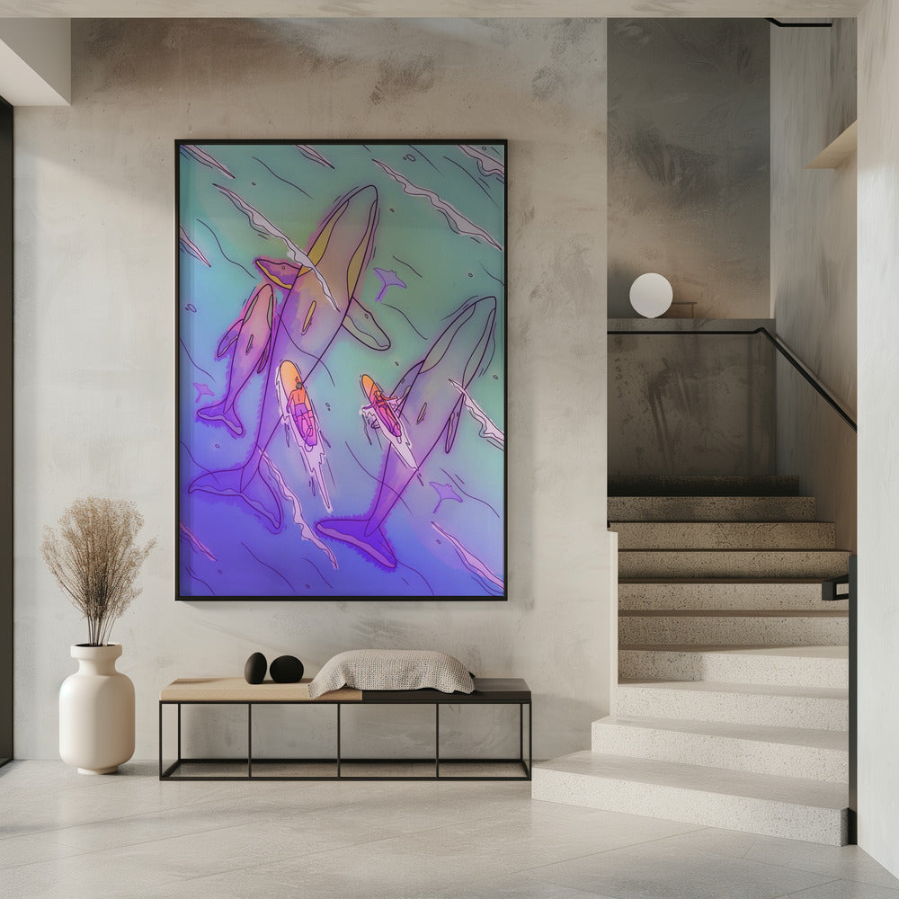 Surfing With the Whales | Poster