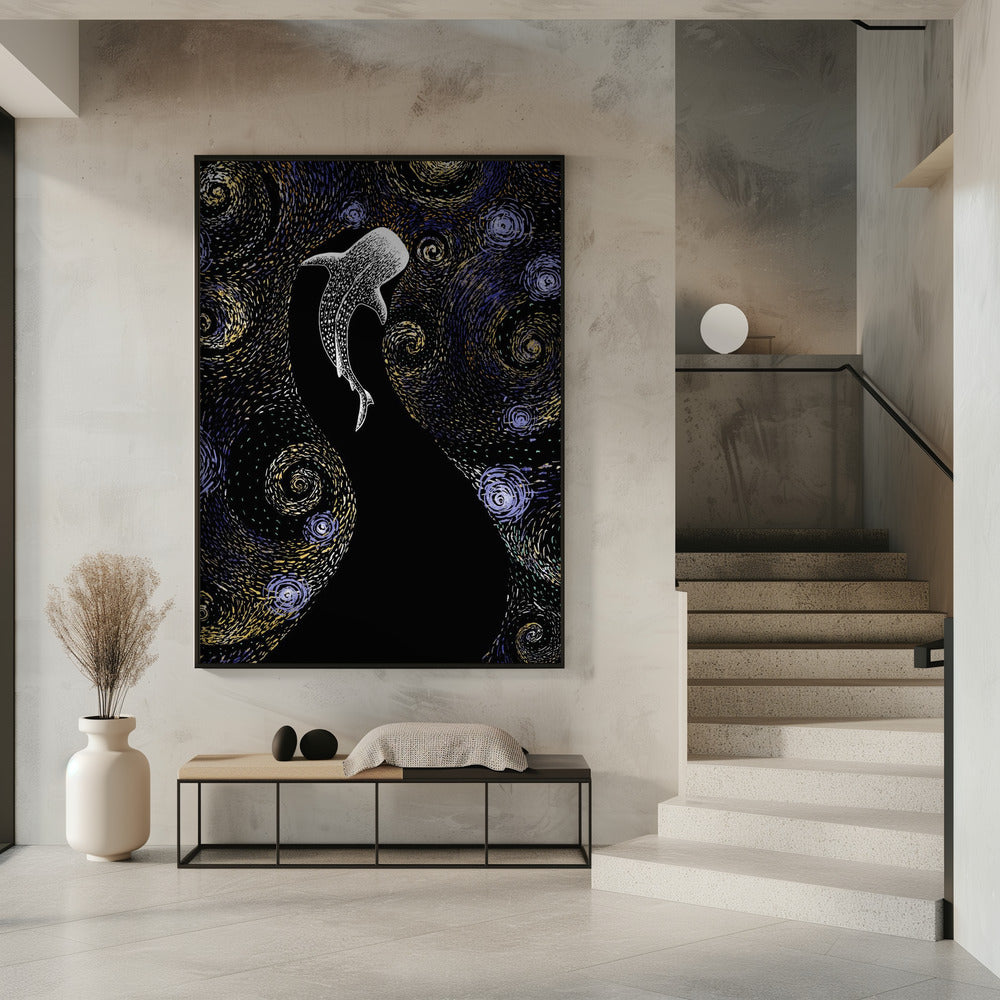 Sternenfresser im Van Gogh-Stil, farbig | Poster