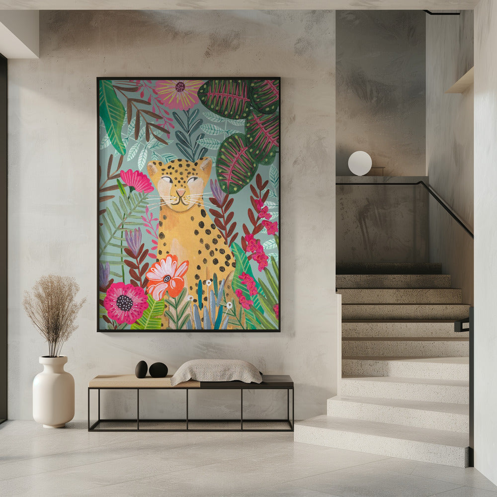 Leopard im Dschungel | Poster