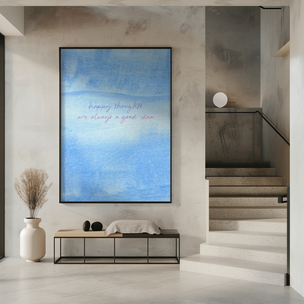 Positive blaue Stimmung | Poster
