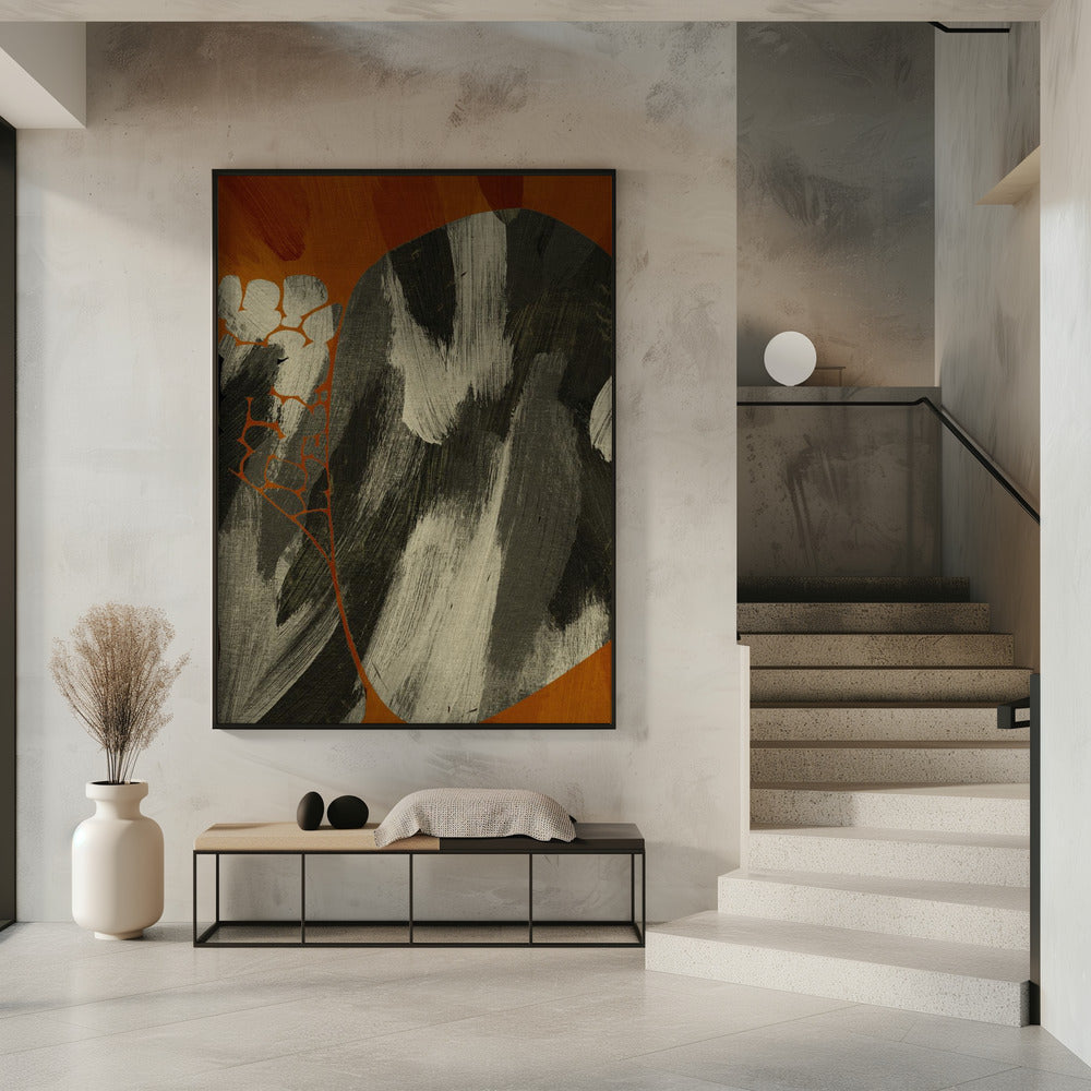 Erdiger abstrakter Fluss | Poster