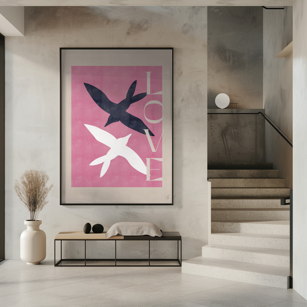 Verliebte Vögel | Poster