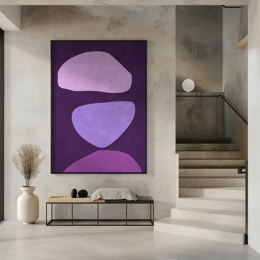 Abstrakte Formen Violett | Poster