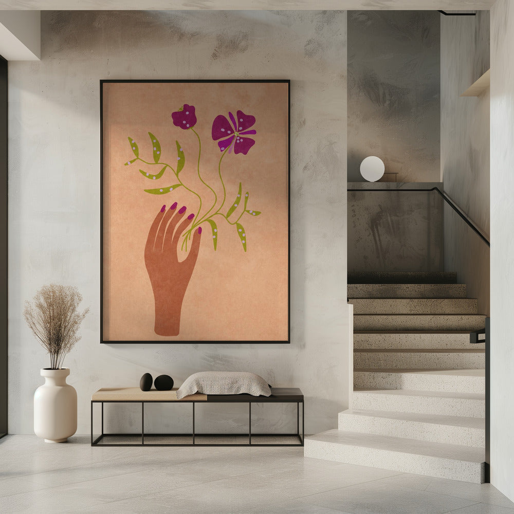 Blume in meiner Hand | Poster