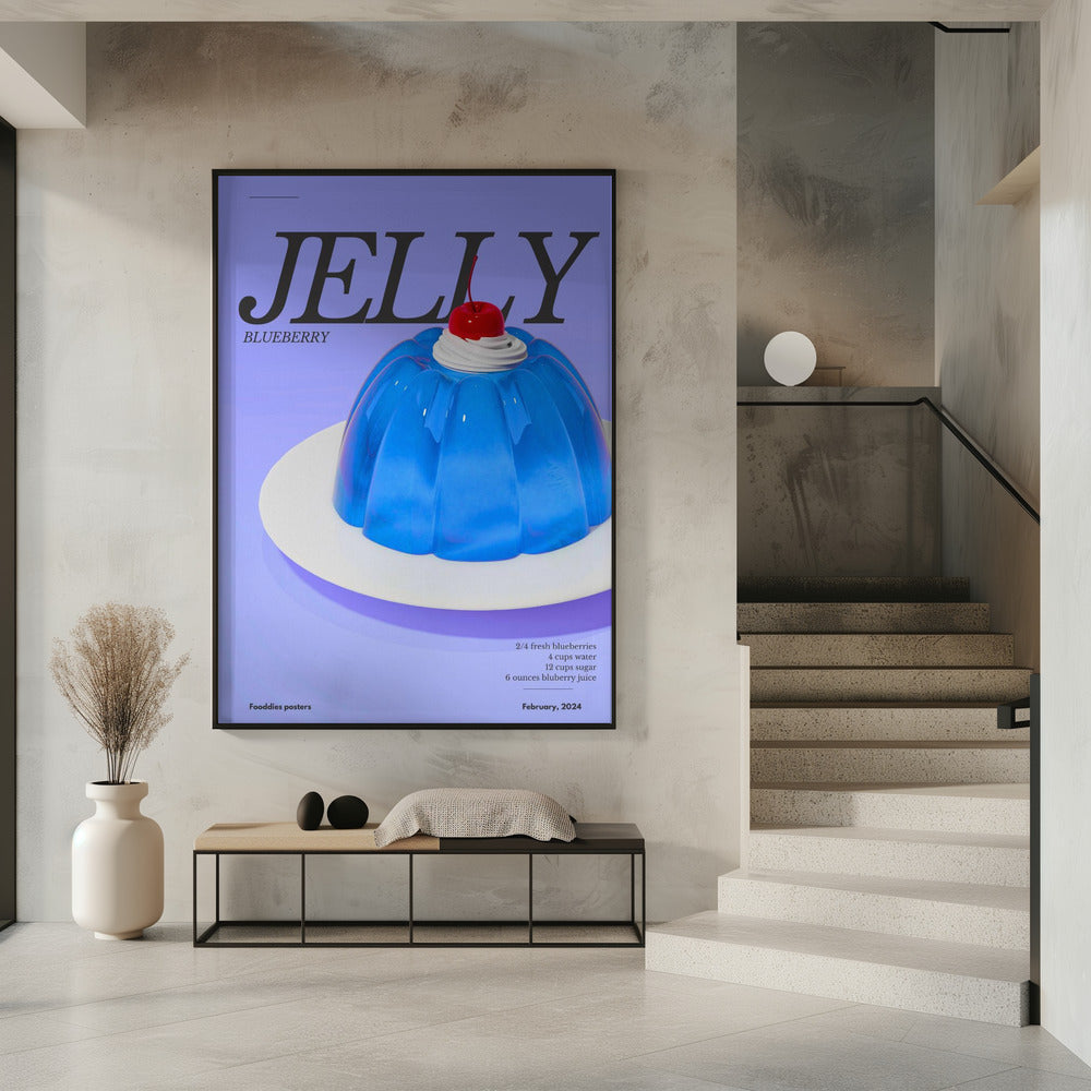 Blaues Gelee | Poster