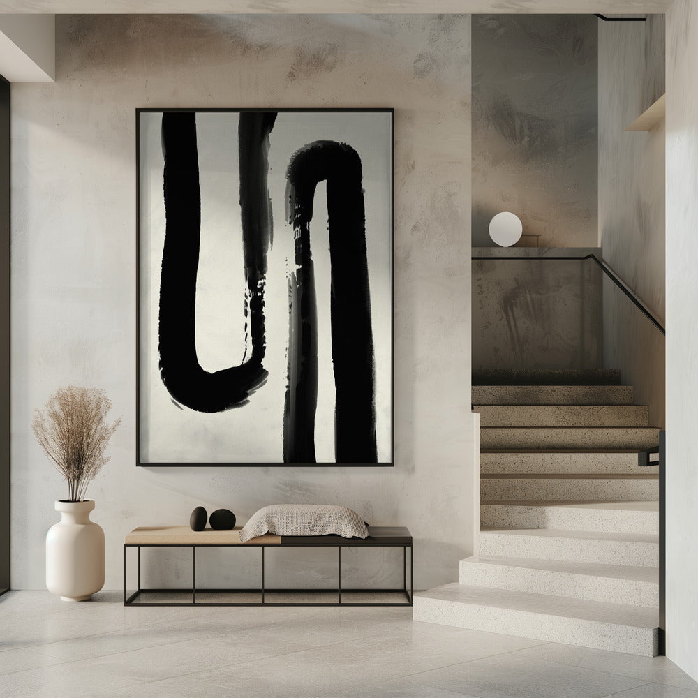 Monochromer Fluss | Poster