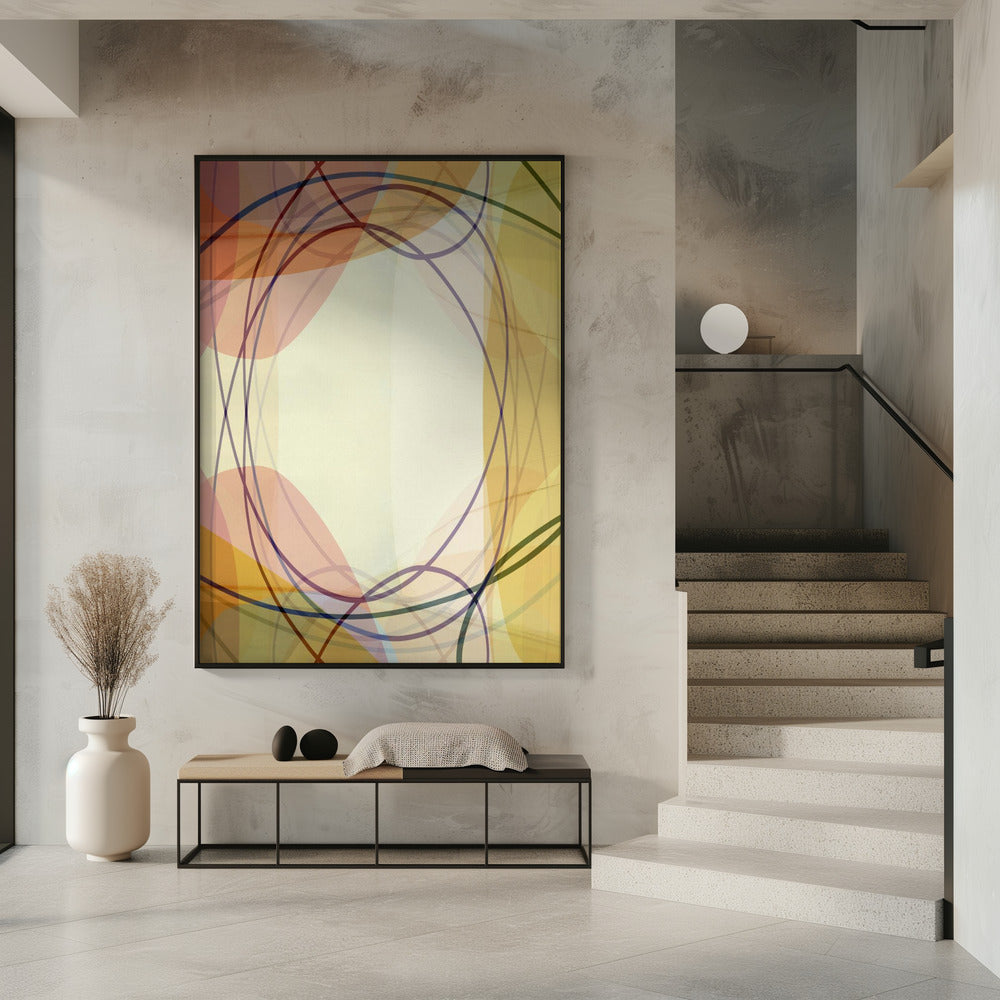 Sandrosa Farbtöne Abstrakt 2 | Poster