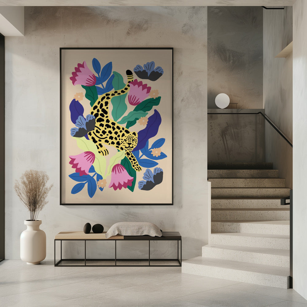 Floral Leopard | Poster