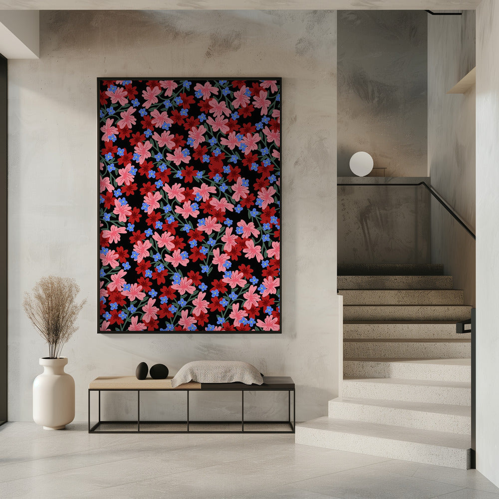 9933x14043 Din 50 Romantische Blumen | Poster
