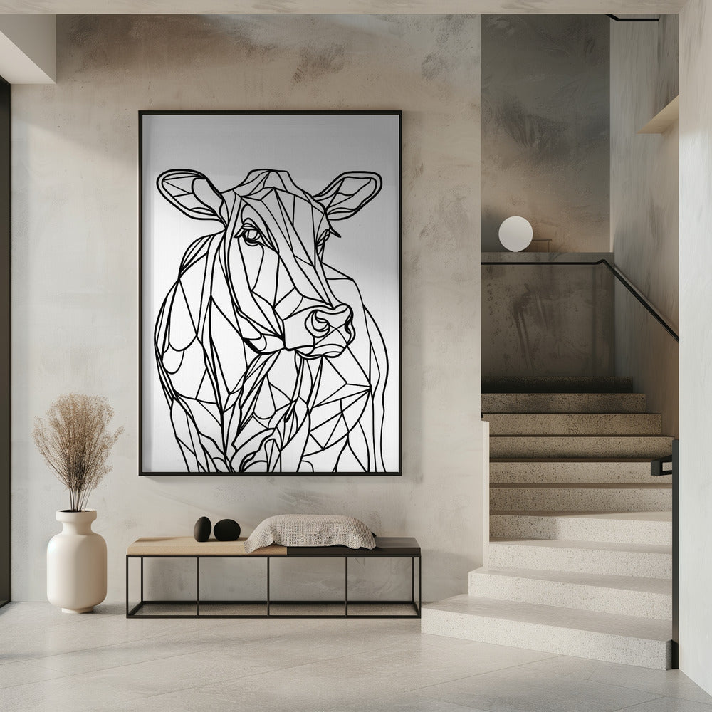 Linienkuh | Poster
