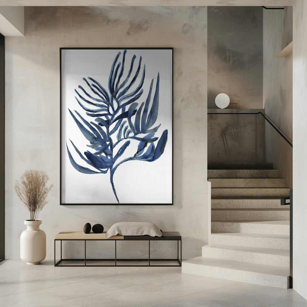 Blaues Wasserpflanzen-Poster 1 | Poster