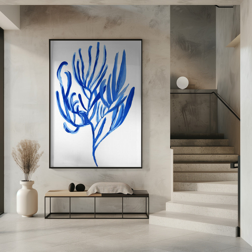 Blaues Wasserpflanzen-Poster 4 | Poster