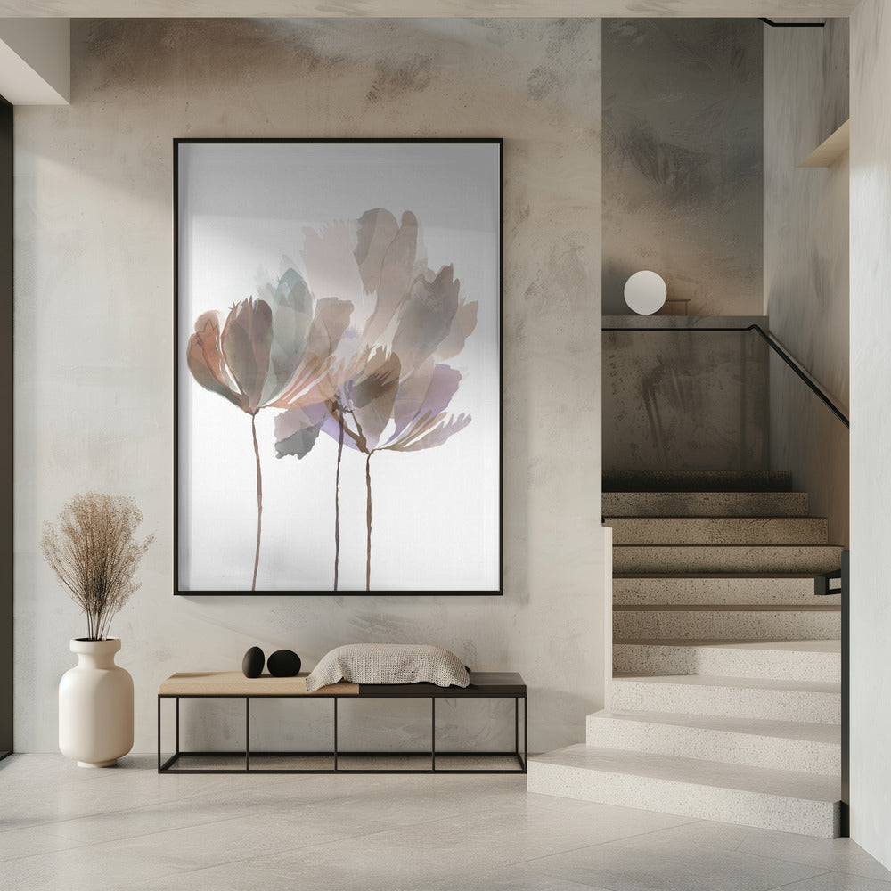 Erröten rosa Blumen | Poster