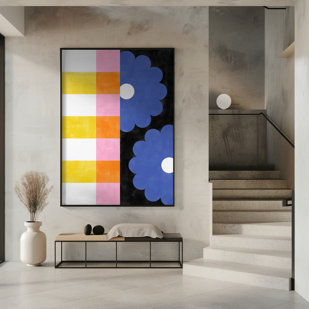 Florale Streifen | Poster