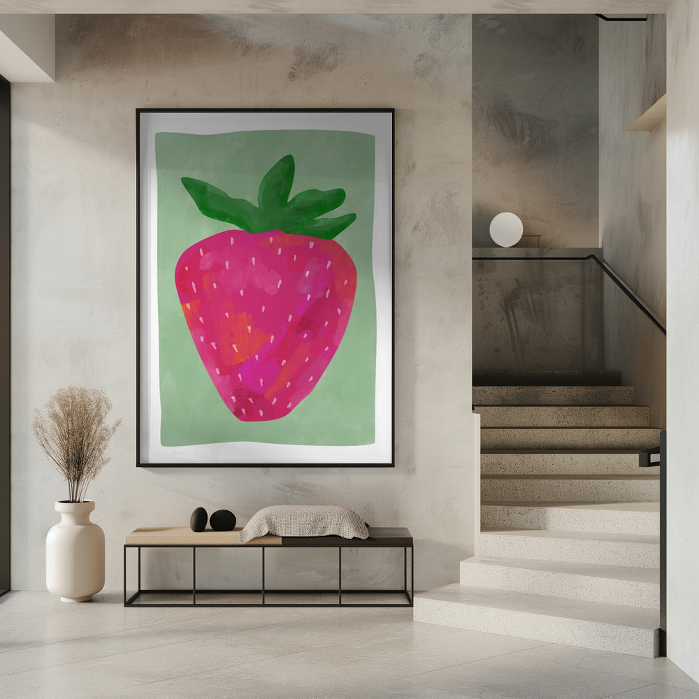 Vibrant strawberry | Poster