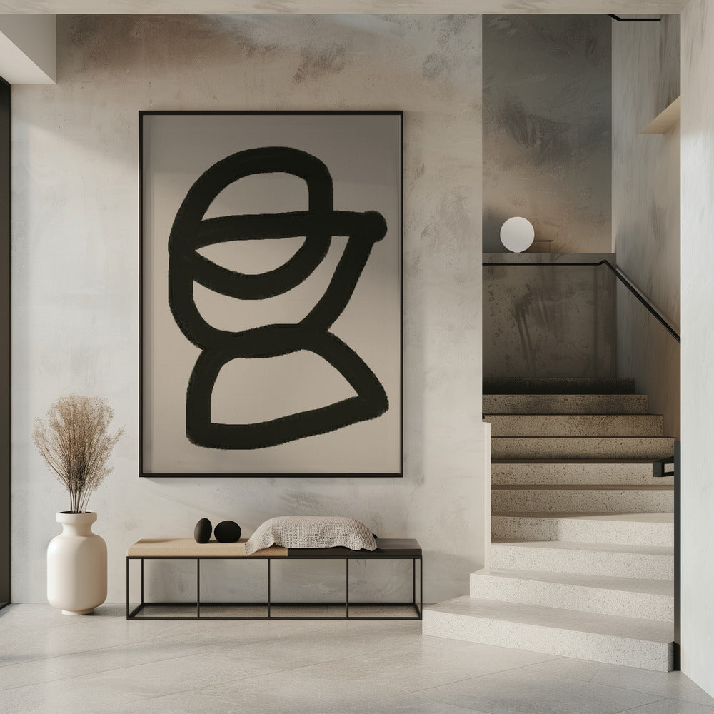 Mutige abstrakte Form | Poster