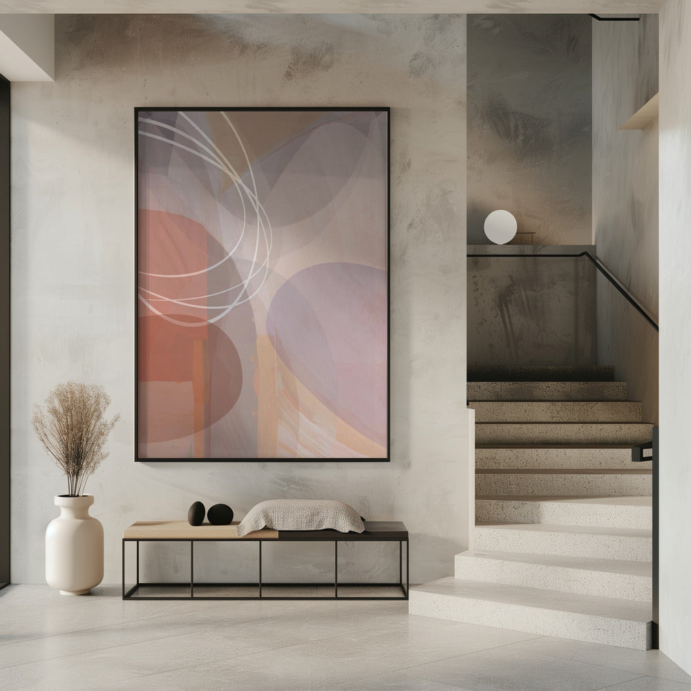 Plum Shapes 1 | Poster
