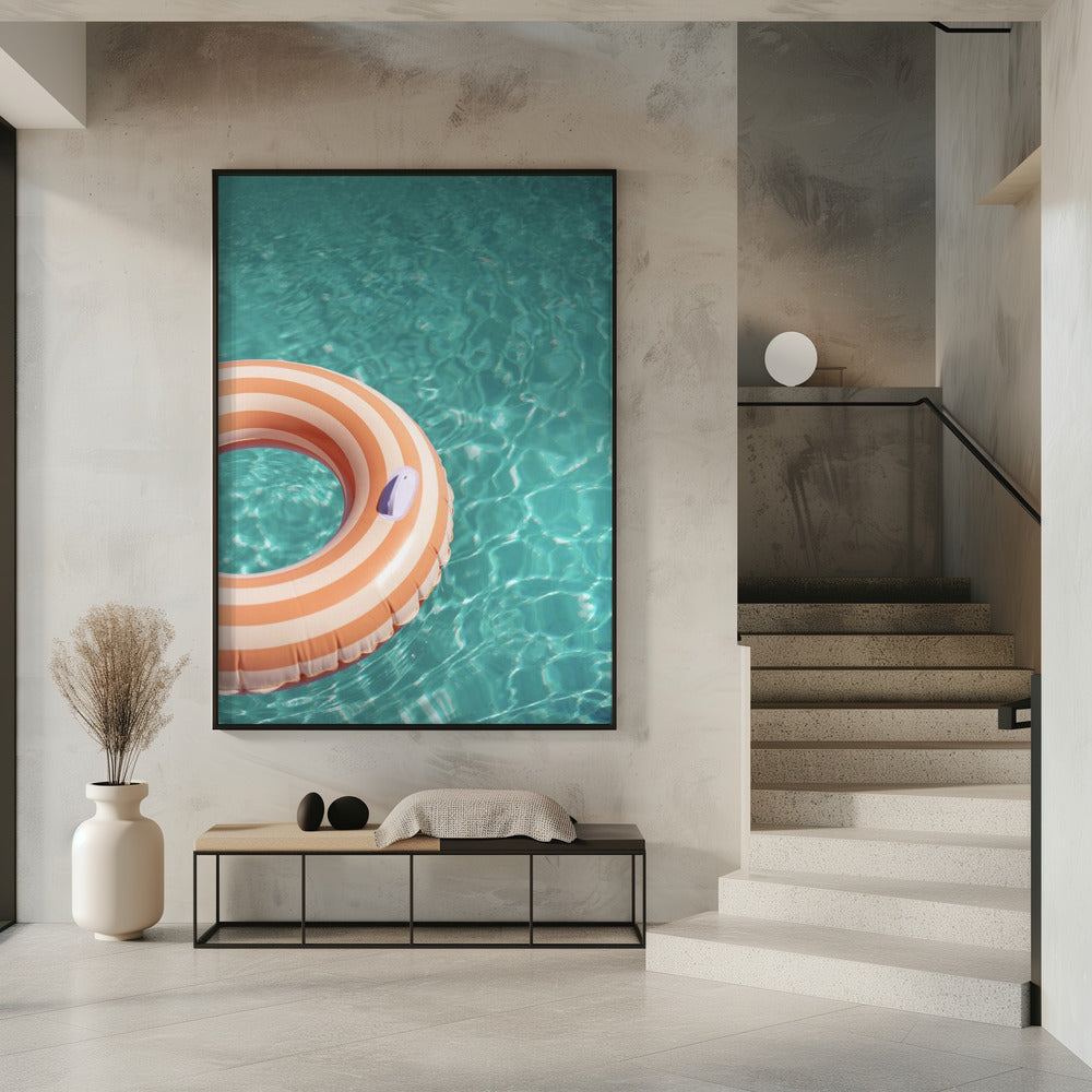 Peach Fuzz Schwimmbadspaß | Poster