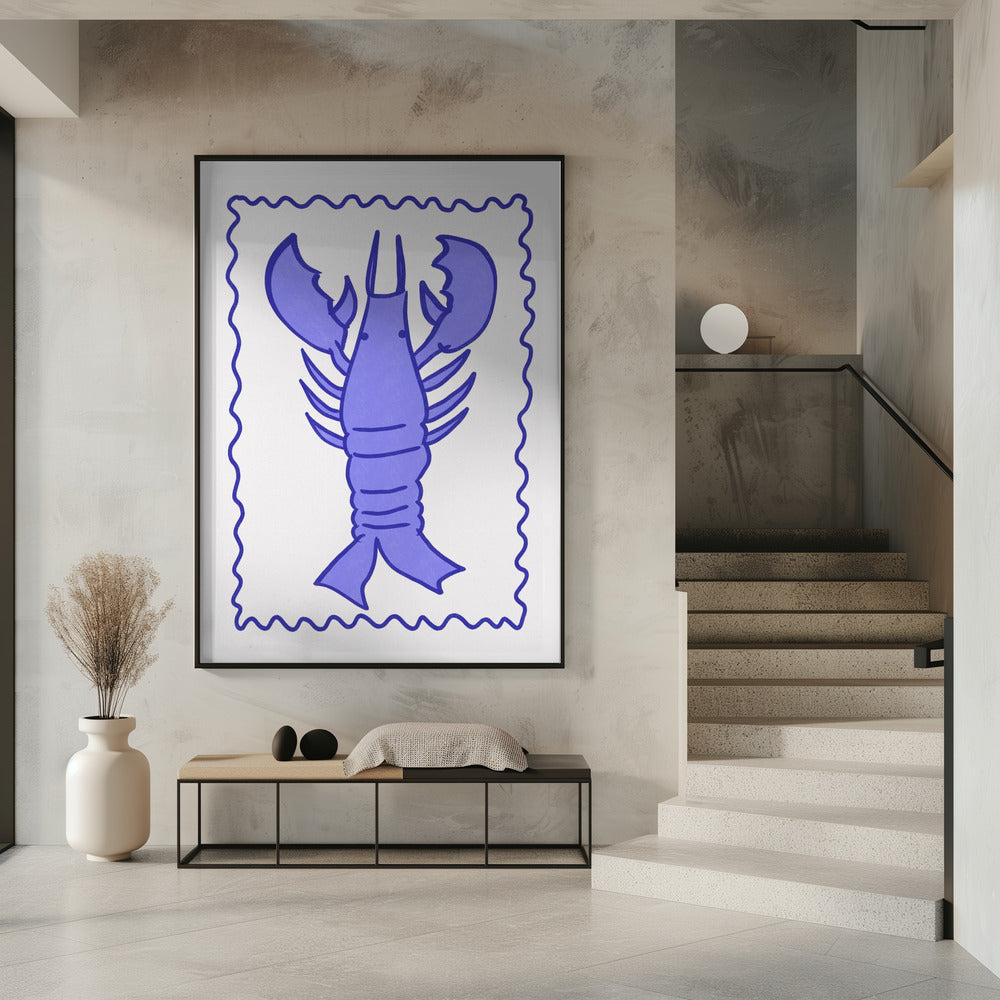 Lila Hummer Stempel | Poster