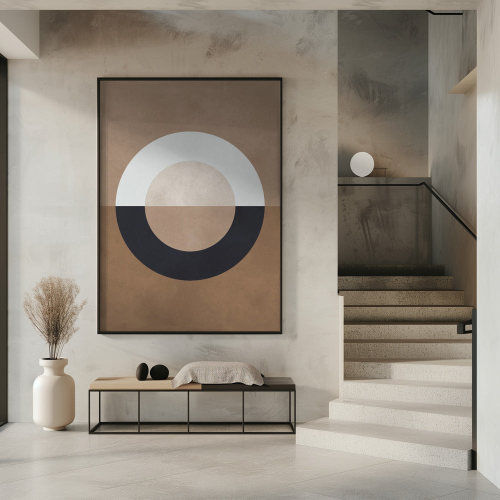 Braune Geometrie 8 | Poster