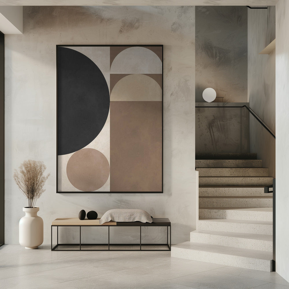 Braune Geometrie 6 | Poster