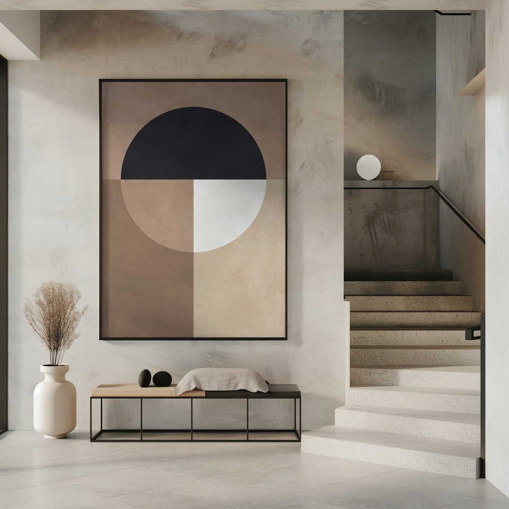 Braune Geometrie 7 | Poster