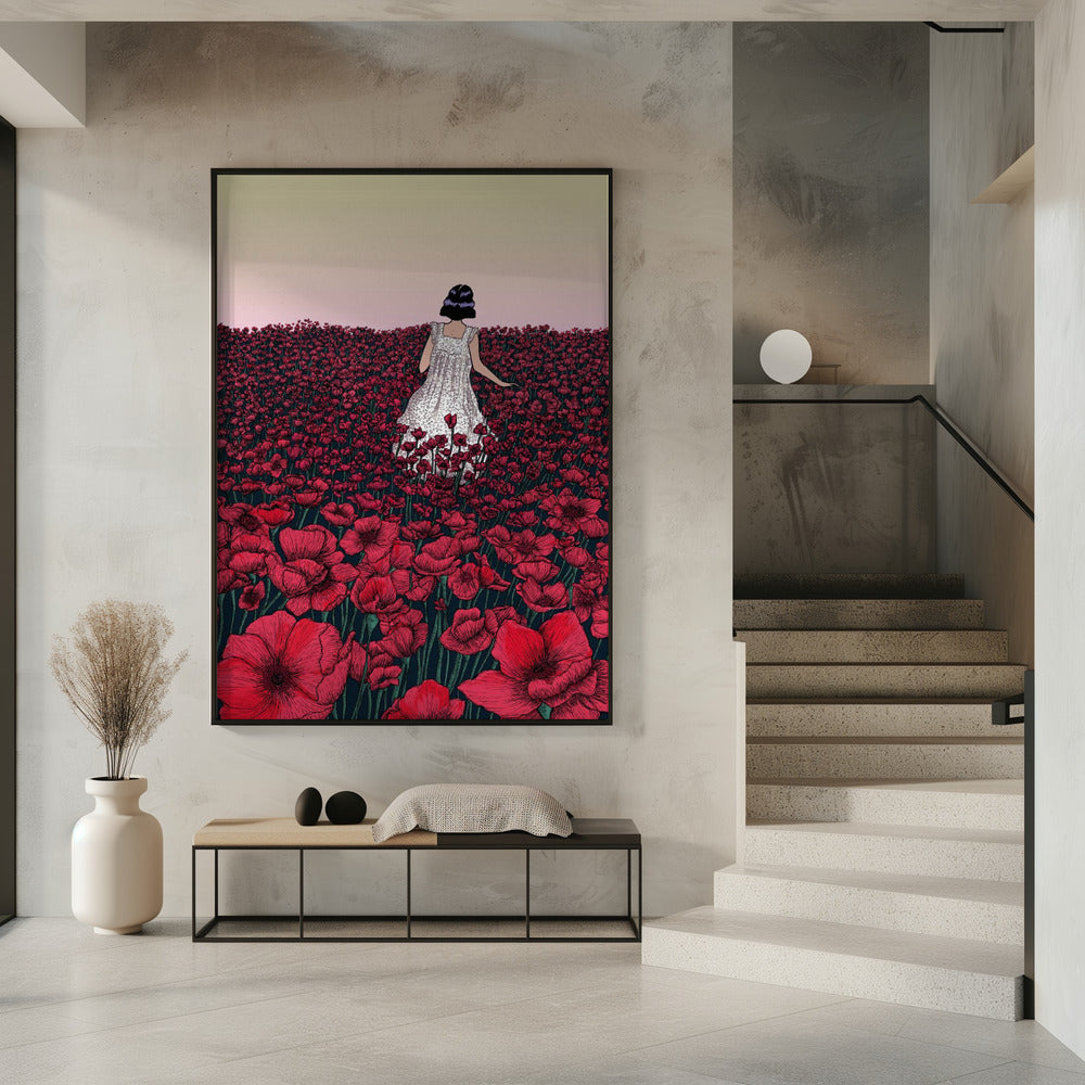 Mohnfeld Original Farbkopie 2 | Poster
