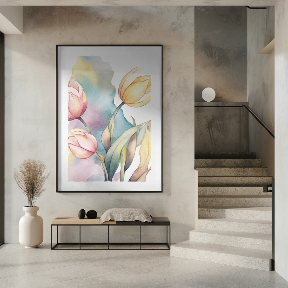 Aquarell Tulpe | Poster