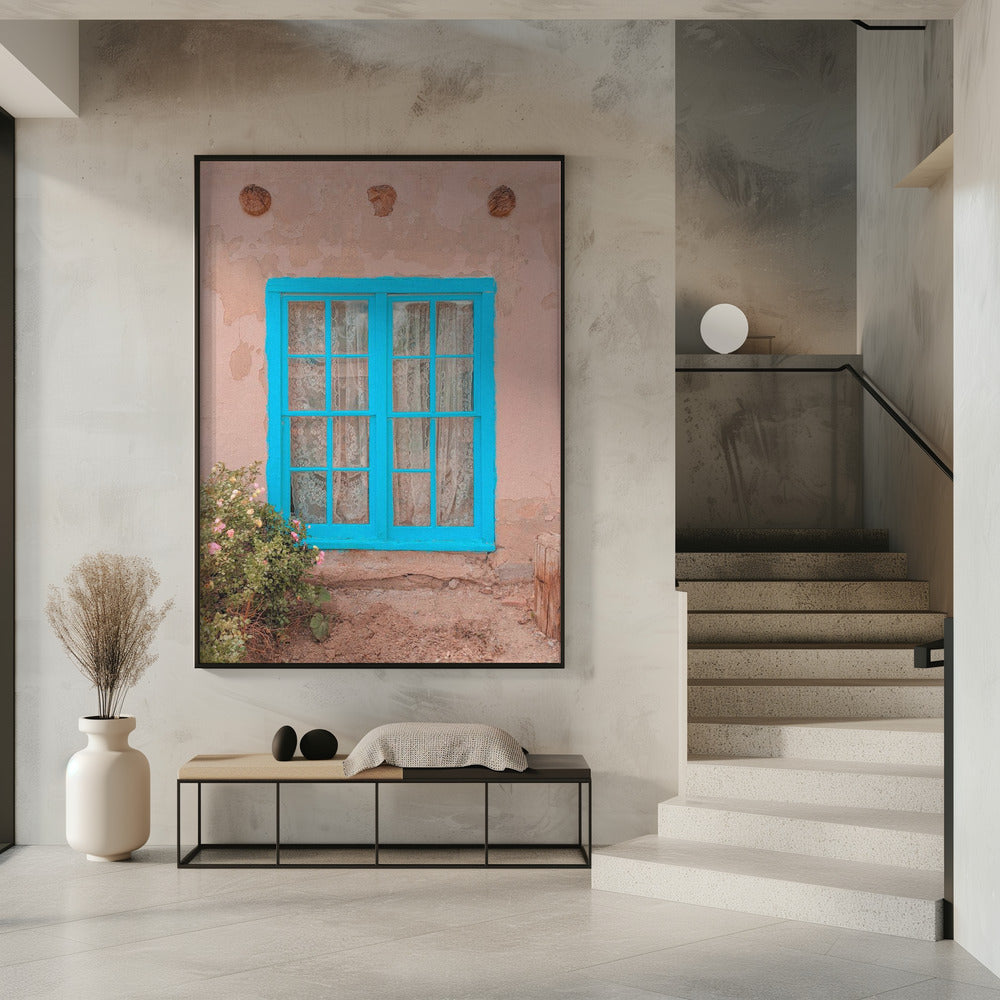 Türkises Fenster – Taos, New Mexico | Poster