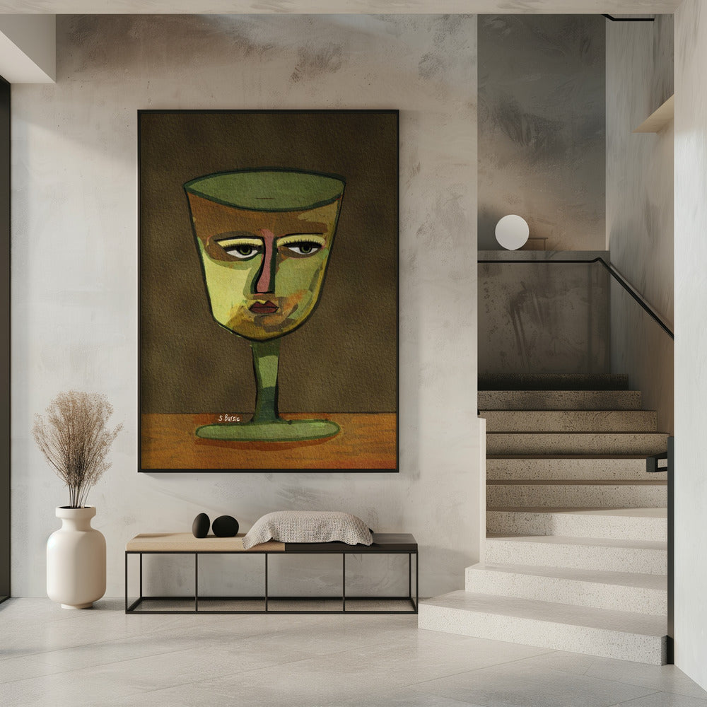 Weinglas LADY braun | Poster