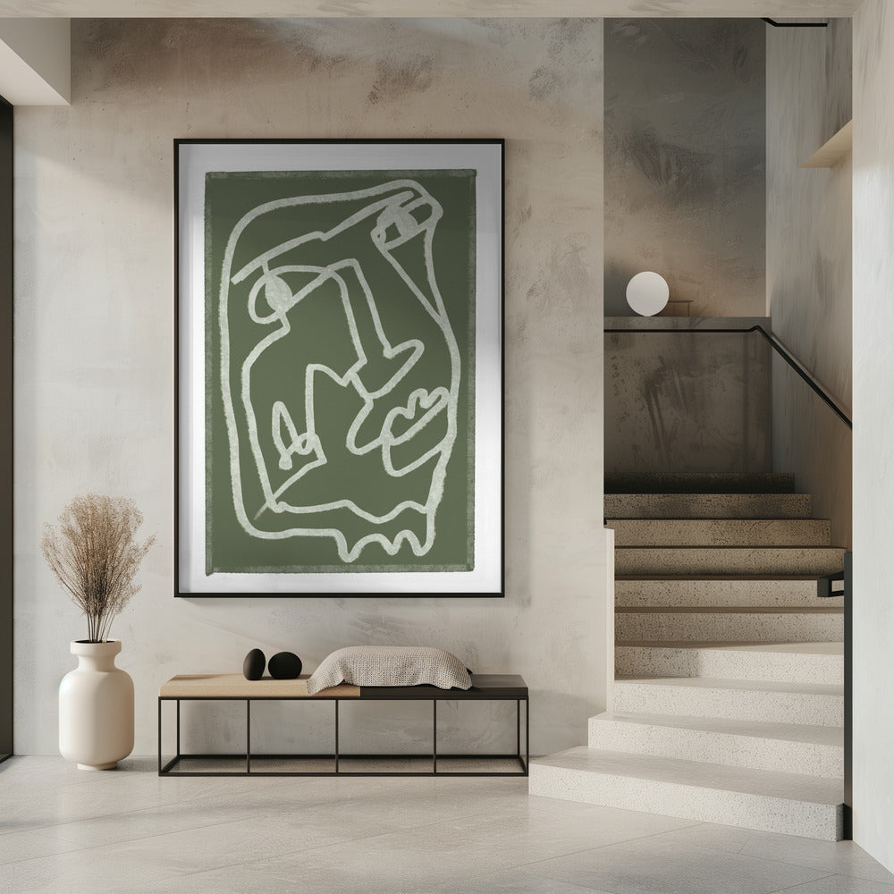 Grünes abstraktes Poster