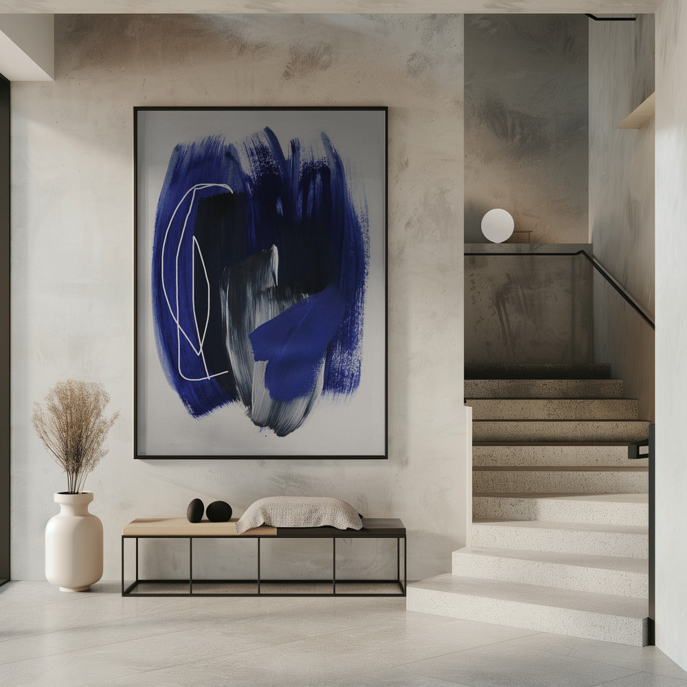 Abstrakte Pinselstriche 158 | Poster