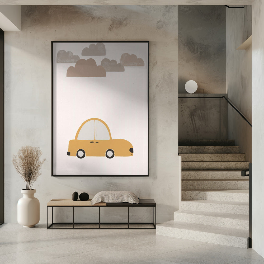 Gelbes Auto | Poster