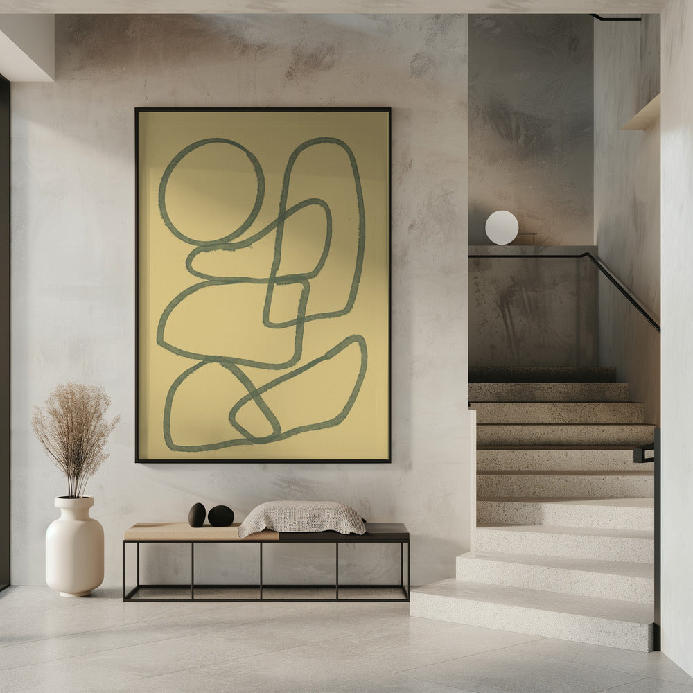 Strichzeichnung ABSTRAKT | Poster