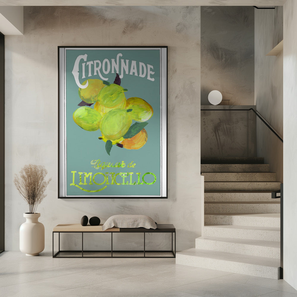 Citronnade Limoncello On Blue | Poster