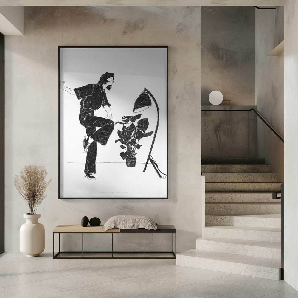 Jlr Dancingathome4 Blackandwhite Copy | Poster