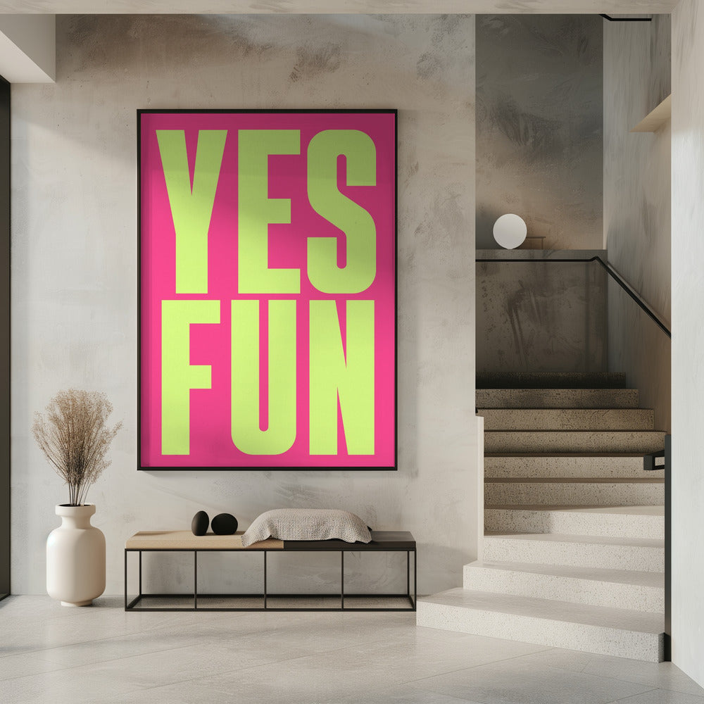 Mutige Neon-Positivität | Poster