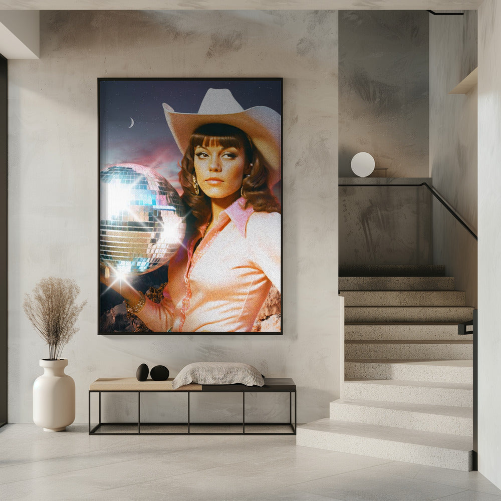 Kosmisches Cowgirl | Poster