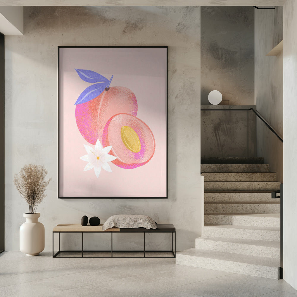 Textured Peach | Poster
