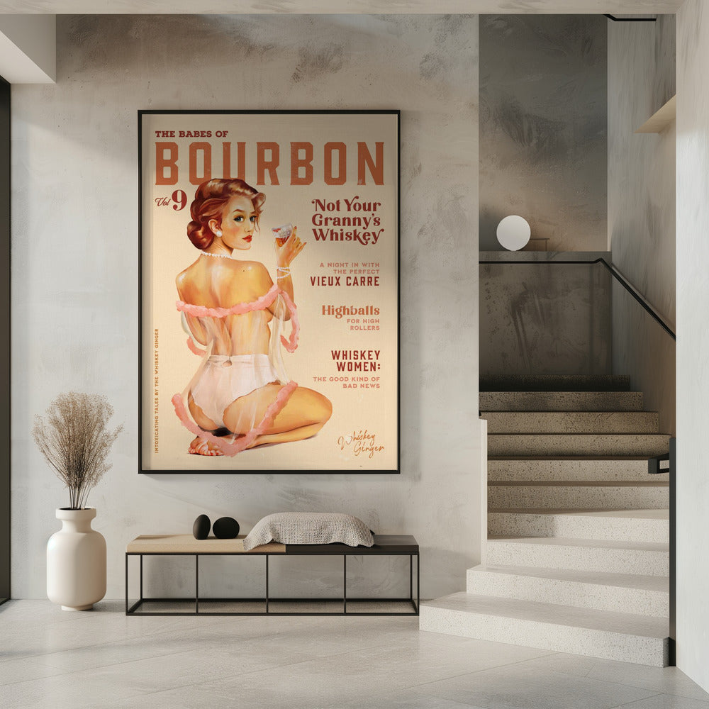 Babes of Bourbon, Band 9, Vintage-Whisky-Pinup | Poster