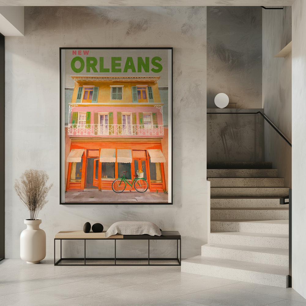 New Orleans Louisiana Vintage Reiseposter | Poster