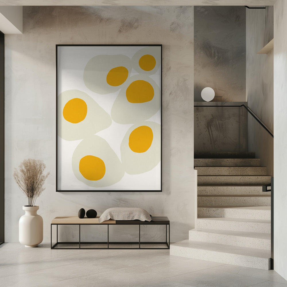 Gelbe Eier, Food Art | Poster