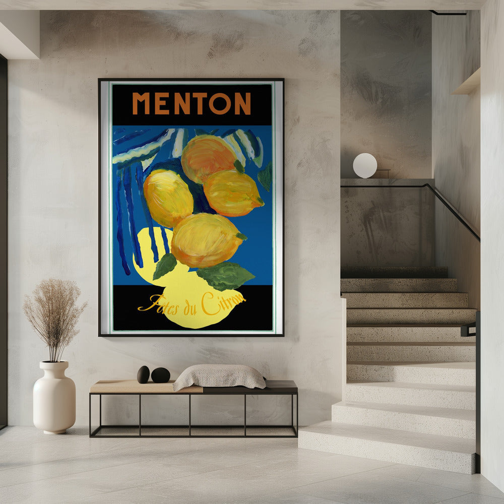 Lemons Menton Citrus Fruit Poster | Poster