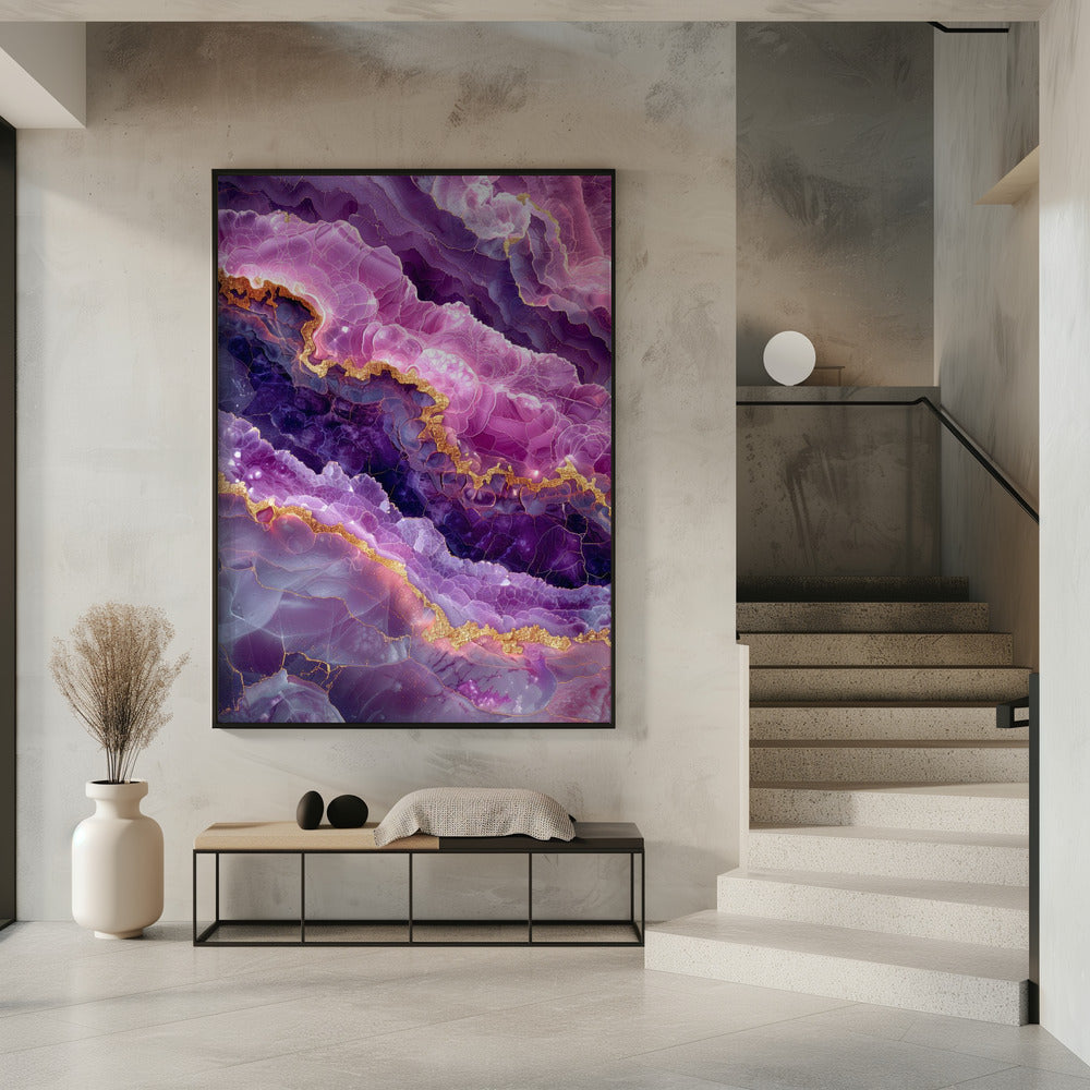 Amethyst Magische Landschaftsgrafik (74) | Poster