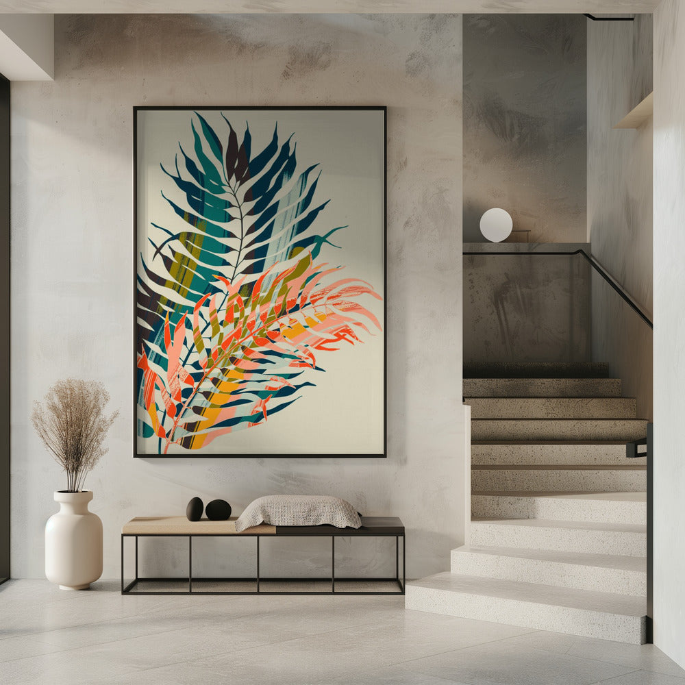 Bunte Palmblätter | Poster